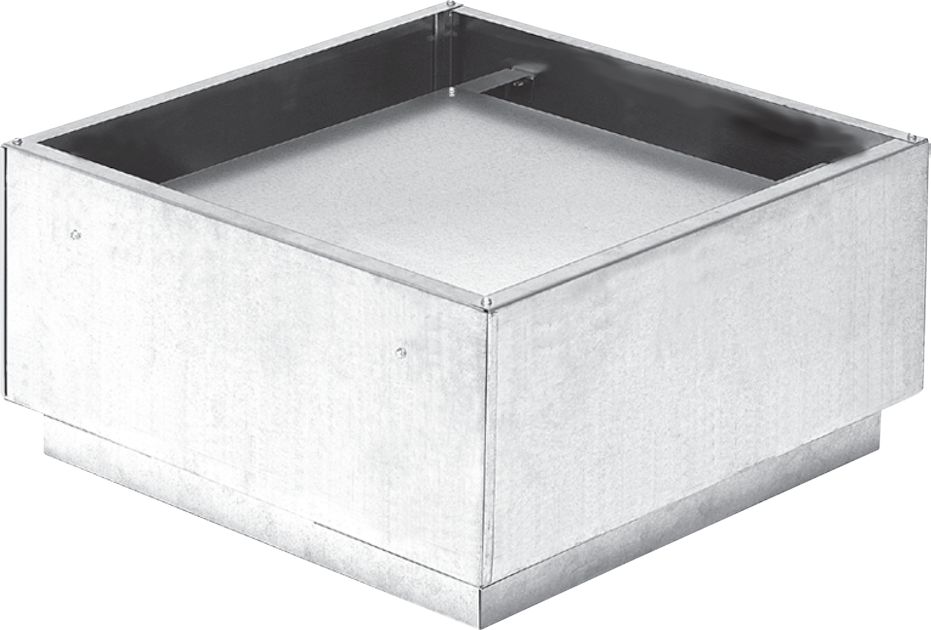 LINDAB RECTANGULAR ROOF HOOD HRR 400 X 400 | Air Diffusers | Onninen