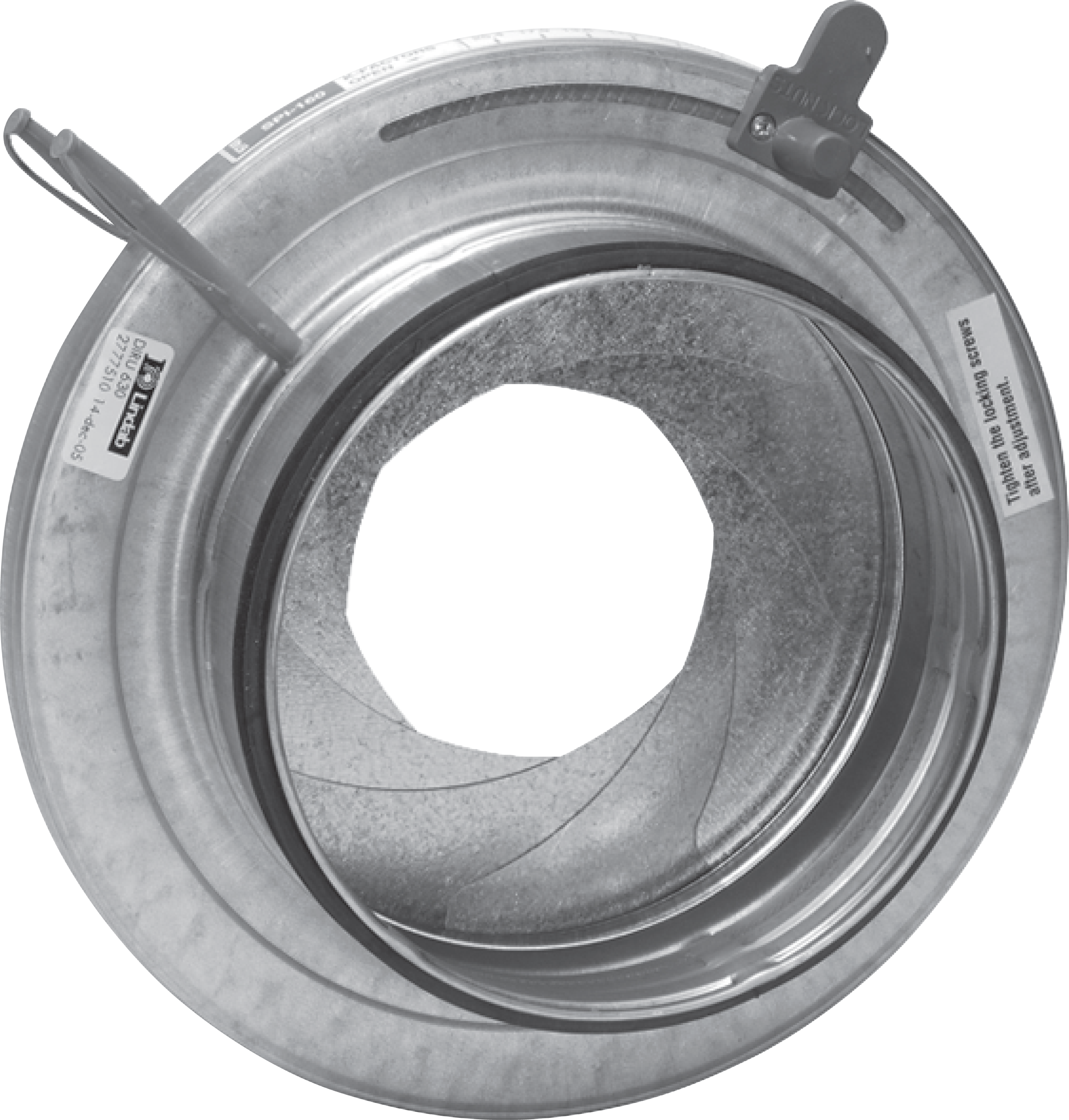 LINDAB IRIS DAMPER MANUAL DIRU 250 Air Flow Regulation Measuring