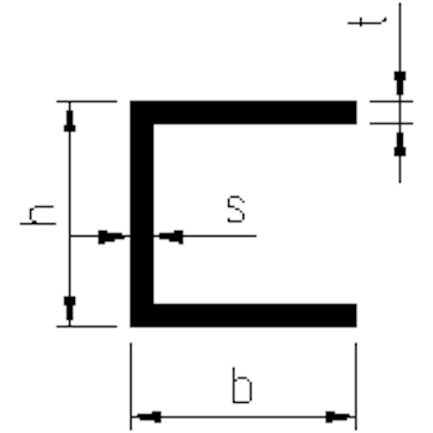 ONNINEN ALUM.UBAR AW6060 60X40X4 1,44 KG Shipyard Heating, Water and