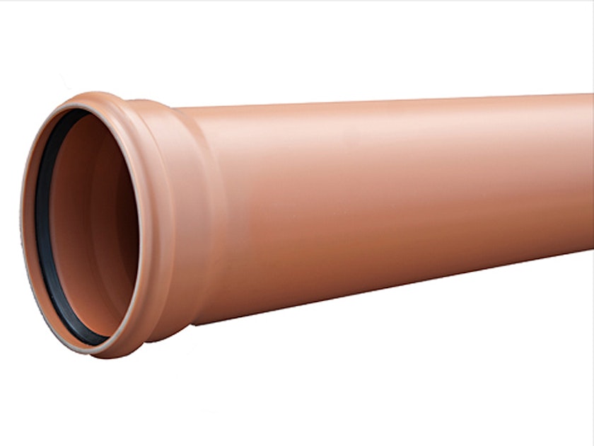 WAVIN SEWAGE PIPE NAL SN8 PVC-M 250 6m | Plastic smooth sewage pipes ...