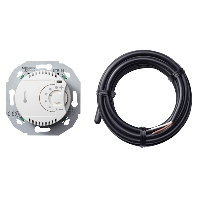 SCHNEIDER ELECTRIC THERMOSTAT FLOORHEATING THERMOSTAT WHITE