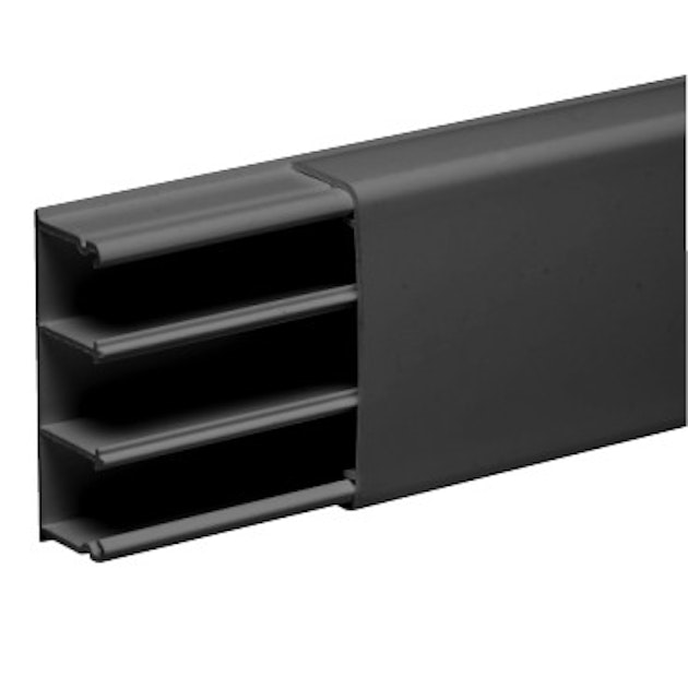 SCHNEIDER ELECTRIC INSTALLATION TRUNKING OPTILINE 2560 PVC BLACK Cable Trunking Onninen