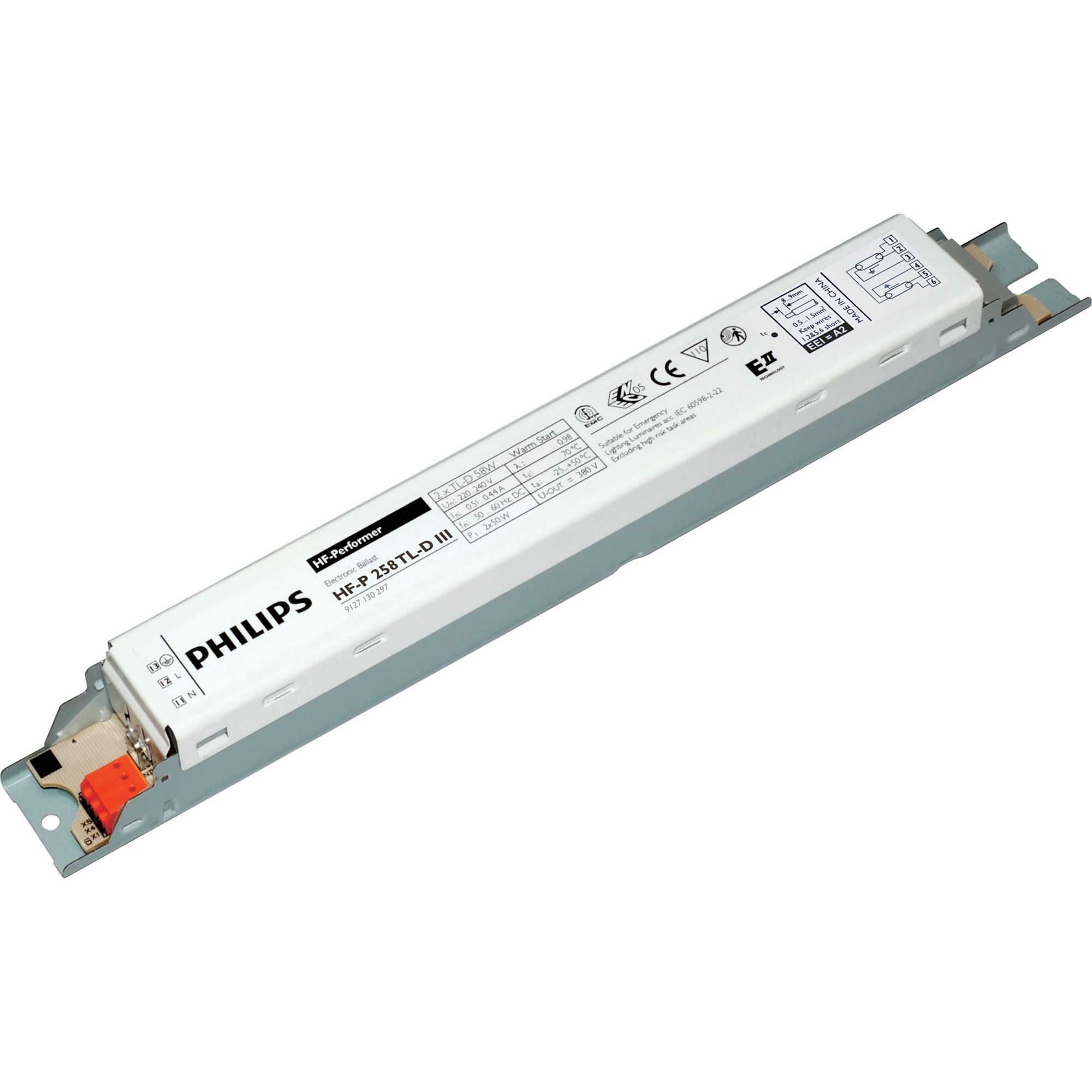 Philips Elektroniskt Forkopplingsdon Hf P 258 Tl D Iii Ballast Onninen