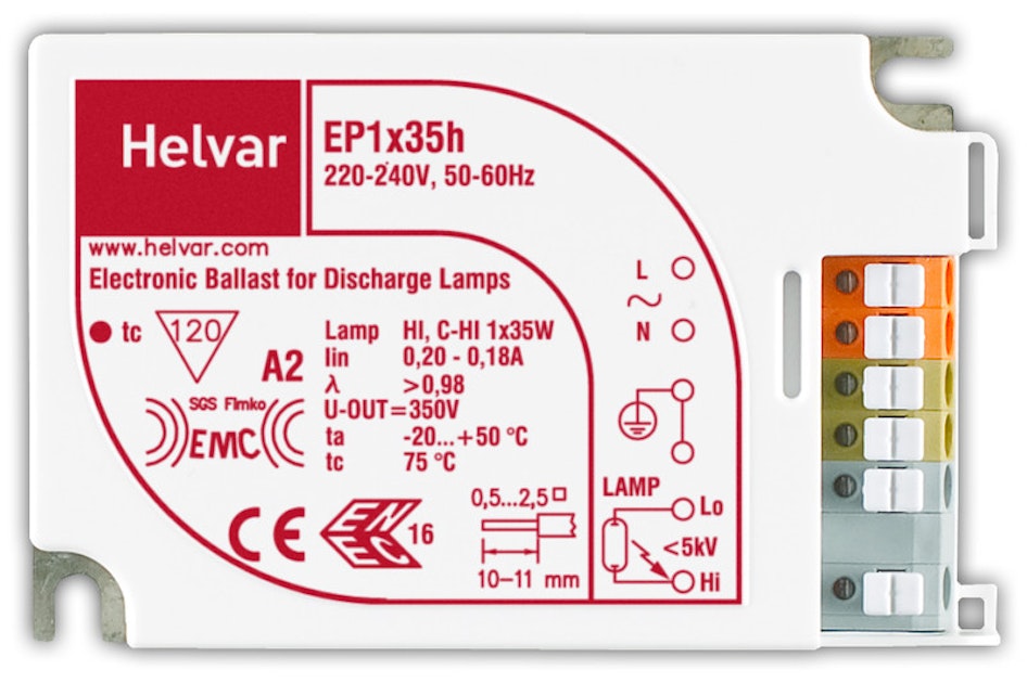 HELVAR ELECTRONIC BALLAST EP1X35H Ballast Onninen