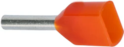 ENDEHYLSE DOBBEL L=12MM 0,5 TVILL L