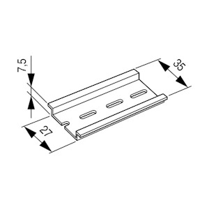 eaton Mont.skinne l=2,0m ts35x7,5
