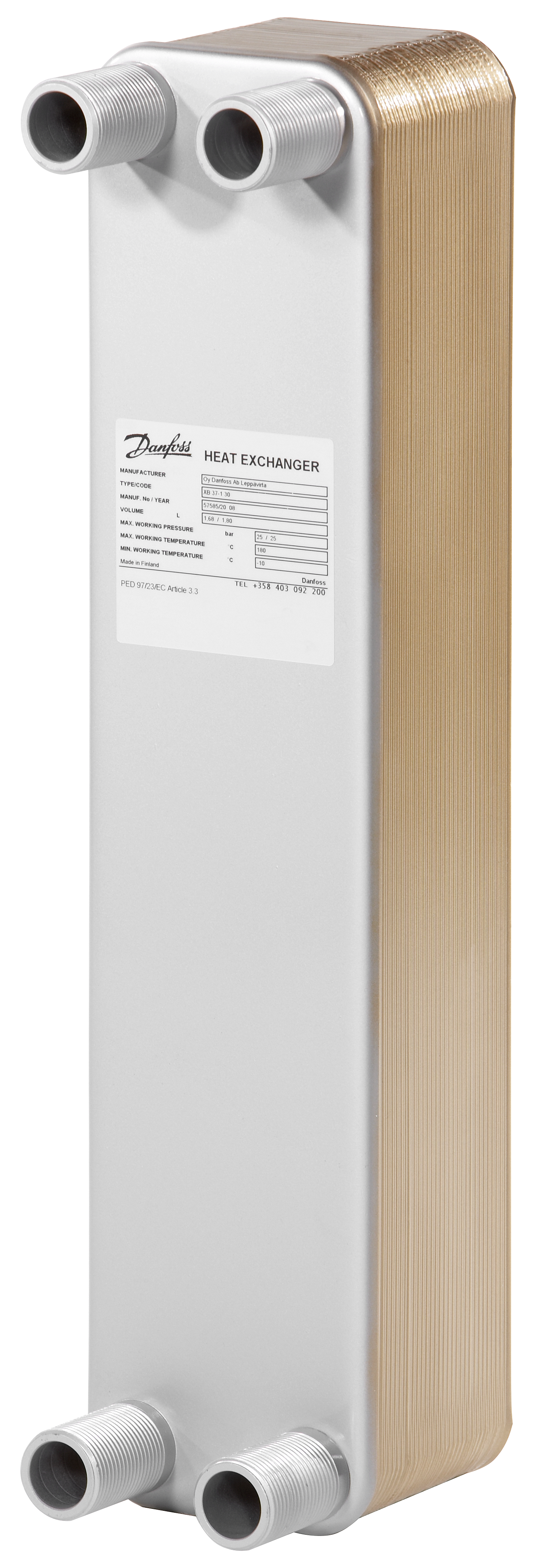 LODĒTAIS PLĀKŠŅU SILTUMMAINIS XB 37H-1-30 G1 25Bar