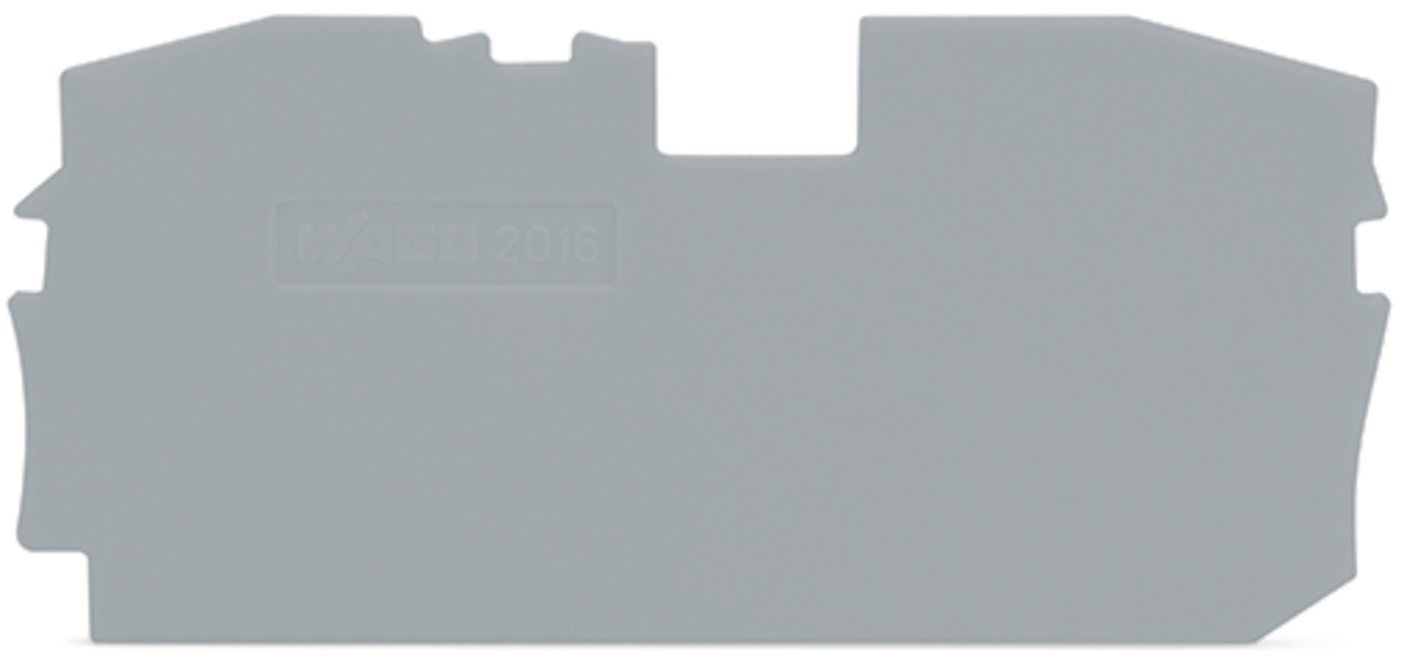 ENDE/SKILLEPLATE GRÅ 2016-1291 WAGO