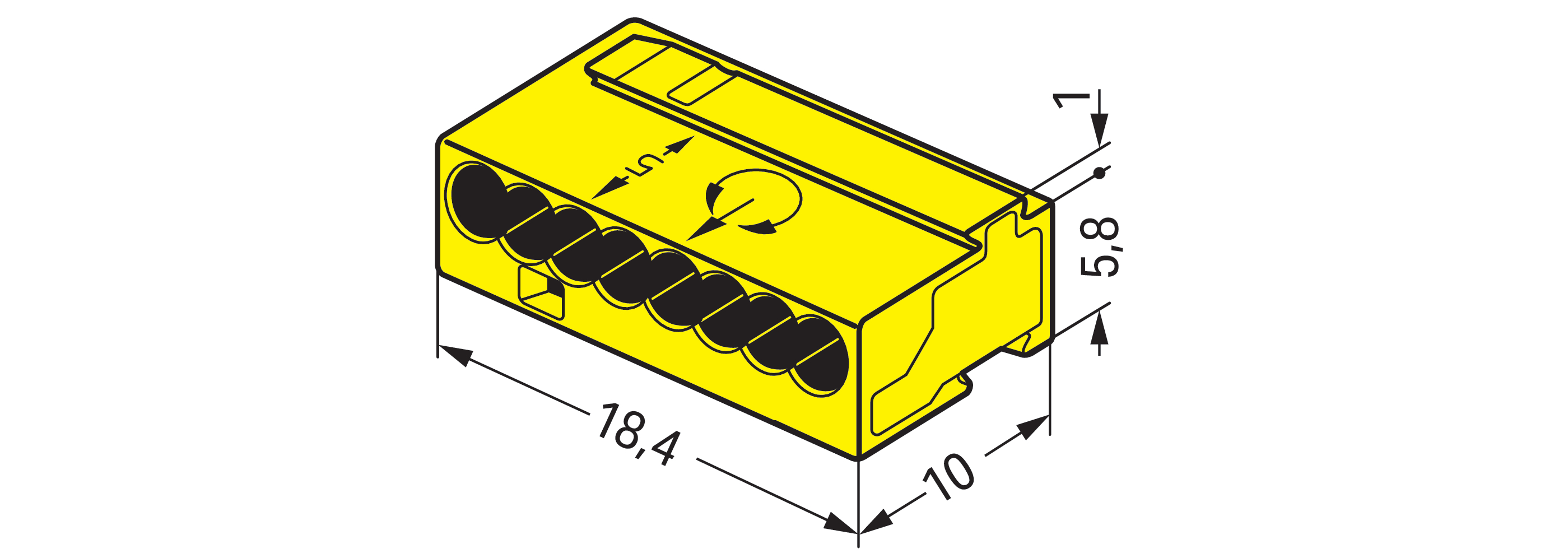 wago Rasialiitin wago 243-508 8-nap,kel,0.2-0.75mm2