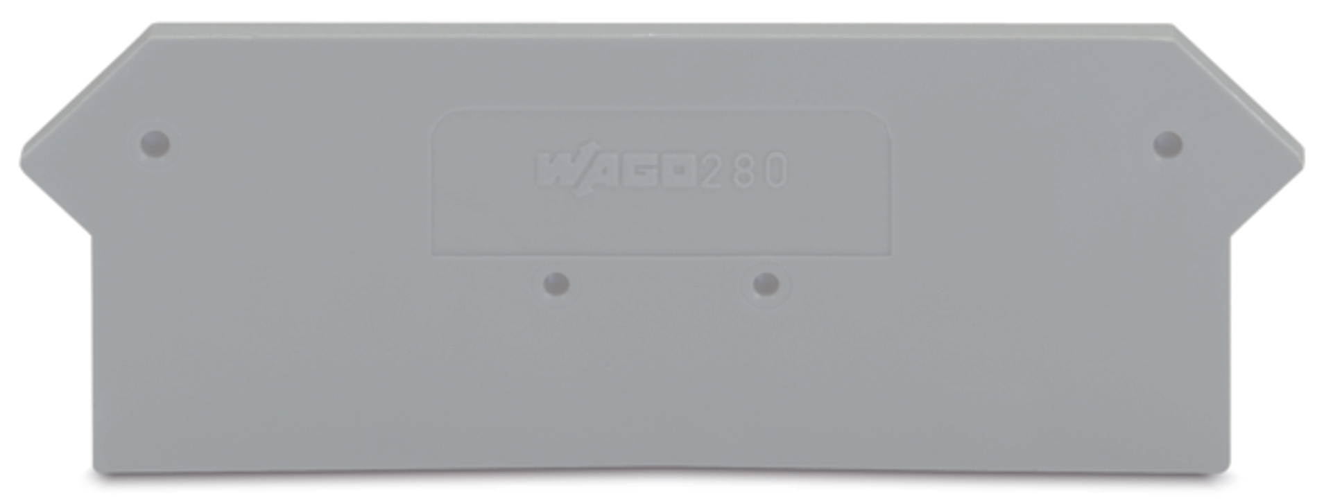 Endeplate 2,5mm² Grå 2+2