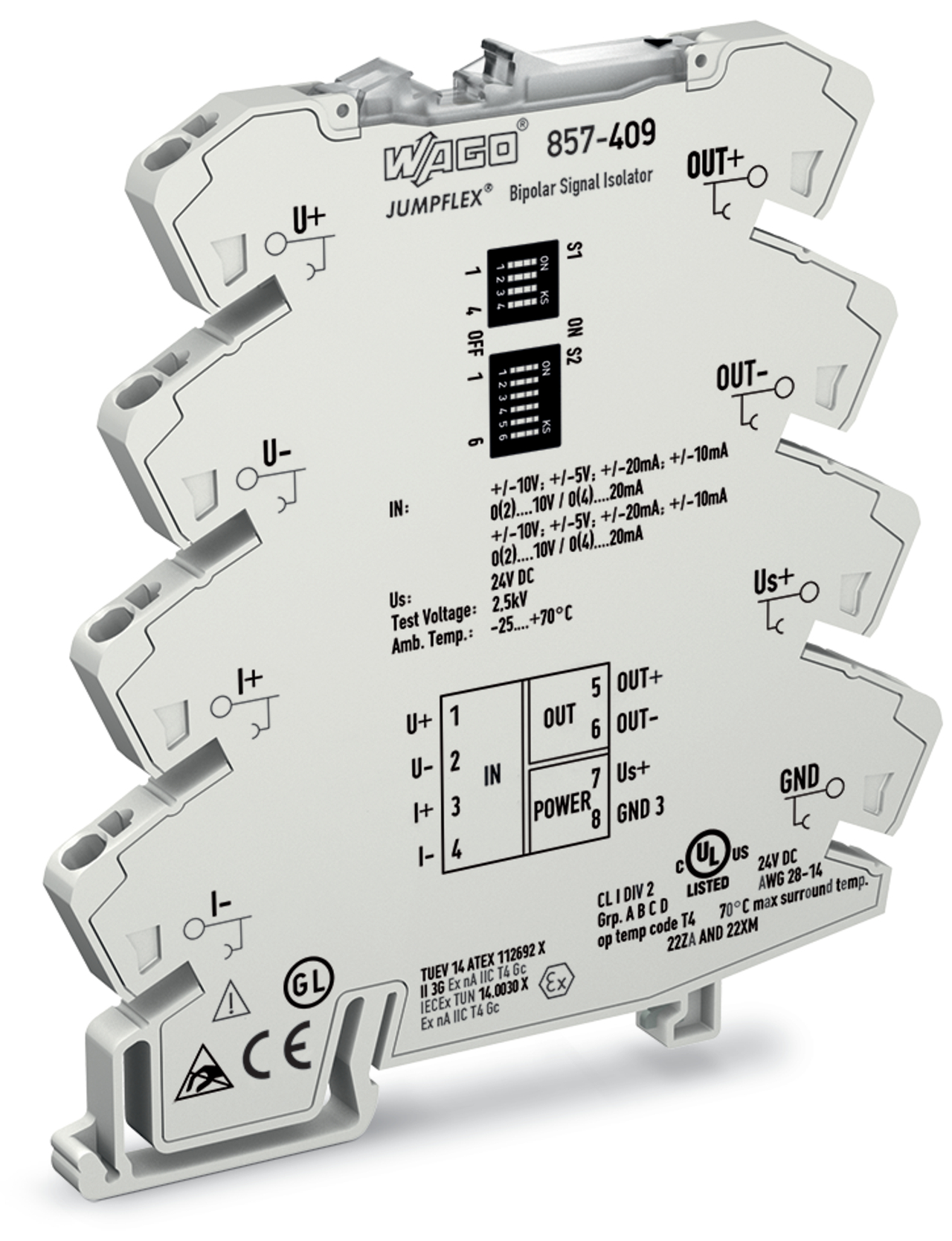 BIPOLAR OMFORMER 857-409 WAGO NORGE