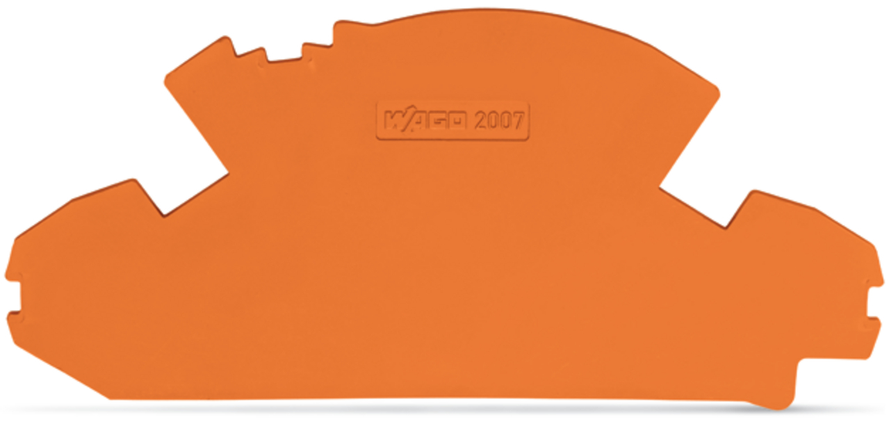 Endeplate oransje