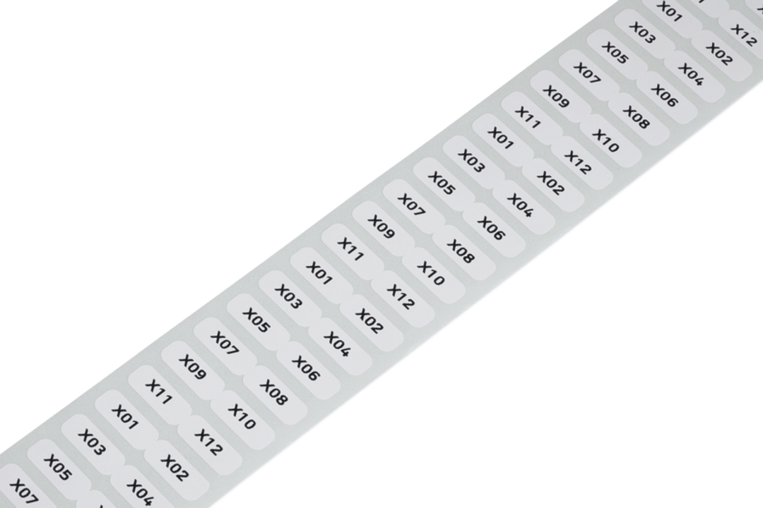 MARKERINGSTILLBEHÖR VIT, 6X15 mm, 3000 st
