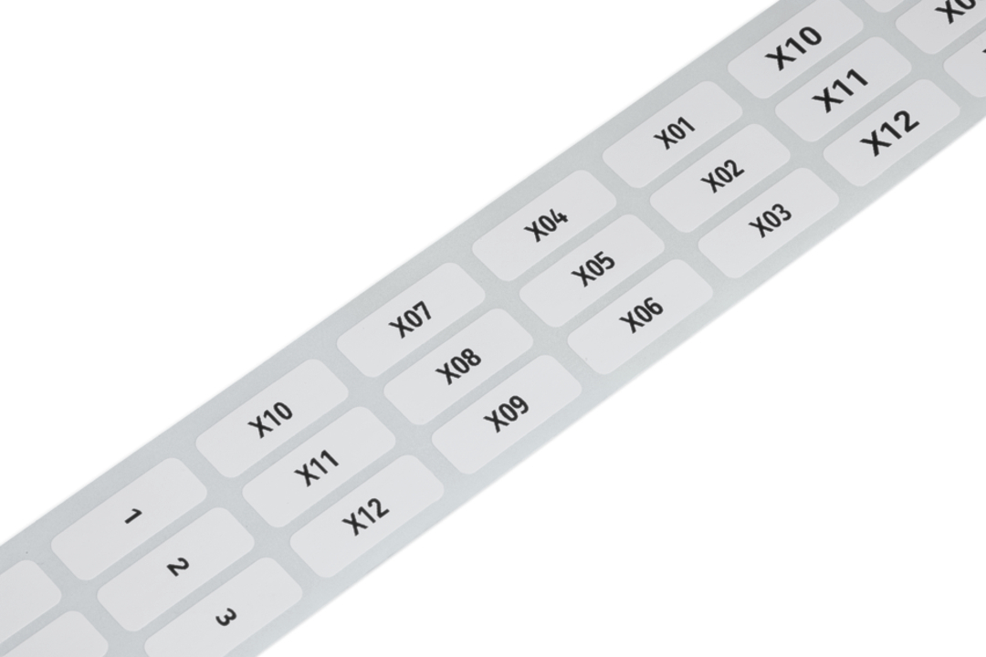 LABELING ACCESSORY WHITE, 9,5X25MM, 1500 PCS