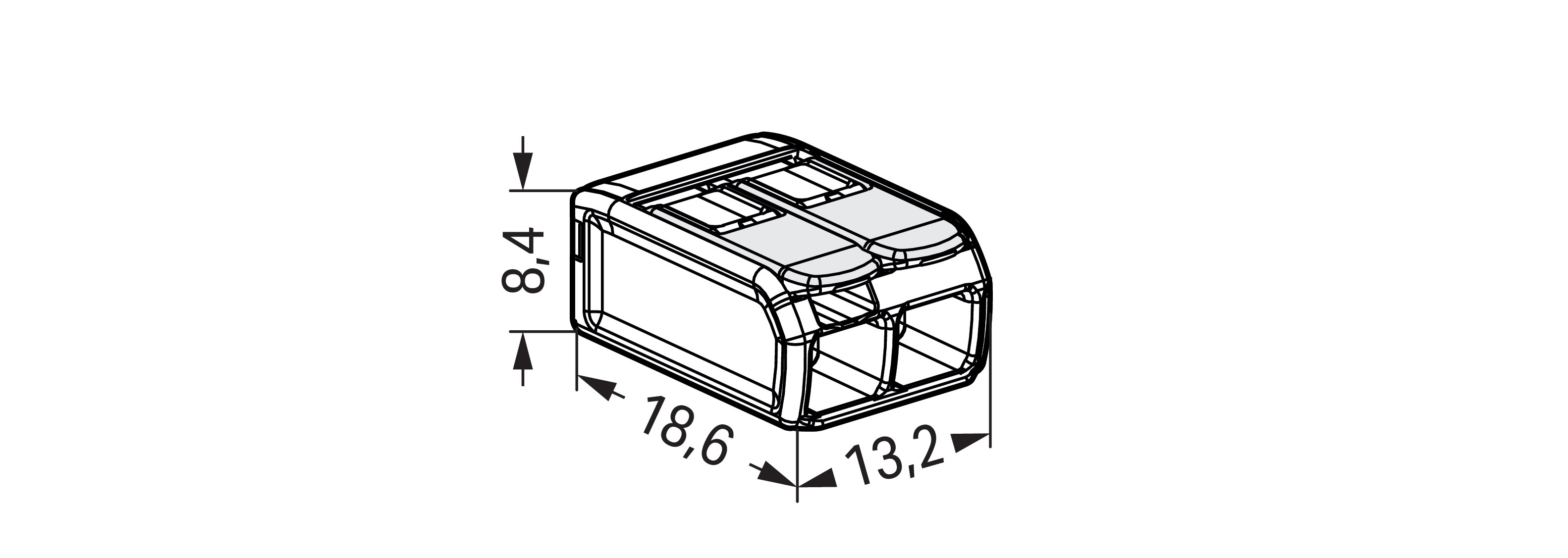 wago Rasialiitin wago 221-482, 2-nap atex 0.2-4.0mm2