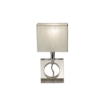 Bagger bordlampe krystall/hvit E14