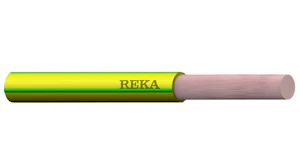 reka by nexans Installationsledning-hf flamerex-hf 95 rf, gulgrön, tr