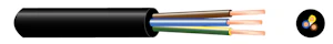 kajote Cable for pole luminaire mpk 3 g 2,5 black coil