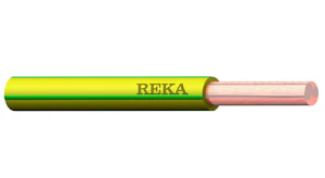 reka by nexans Installationsledning mkem 16 gulgrön