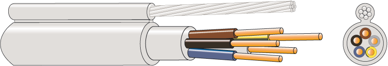 INSTALLATION CABLE MMJK 2x1.5 N GREY DRUM500