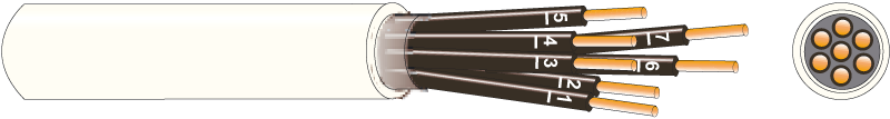 kajote Styrkabel mmo 7x1.5 spule
