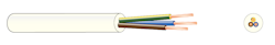 INSTALLATION CABLE MSK 3G0.75  WHITE COIL100