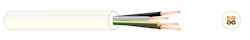 INSTALLATION CABLE MSK 4G0.75  WHITE COIL100