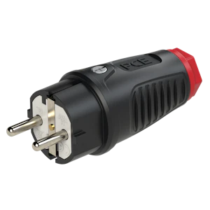 pce Pistik pce maandusega must 250v/16a ip54