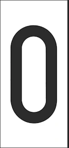 hammarprodukter Merkintäkilpi h50 va numero 0, pss 25