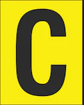 MERKINTÄKILPI H50 KIRJ. C VERTIKAL PAK 25