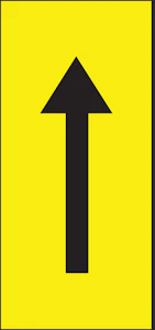 hammarprodukter Marking plate h50 arrow up/down
