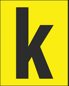 hammarprodukter Kombinationsskylt h50v bokstav litet k