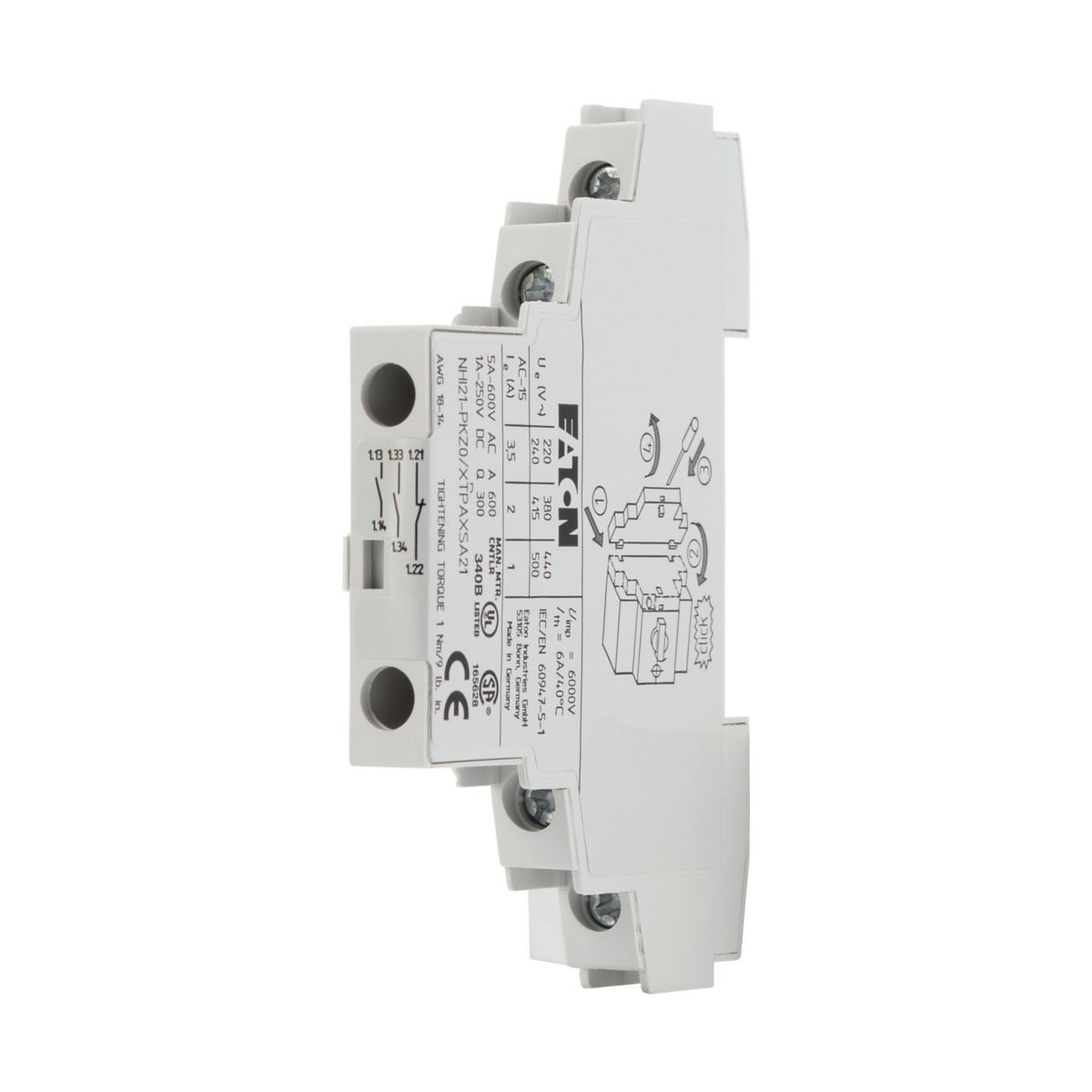 APUKOSKETIN EATON NHI21-PKZ0, 2s+1a