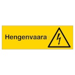 HENGENVAARA-SIGN 300X120MM ALUMINIUM