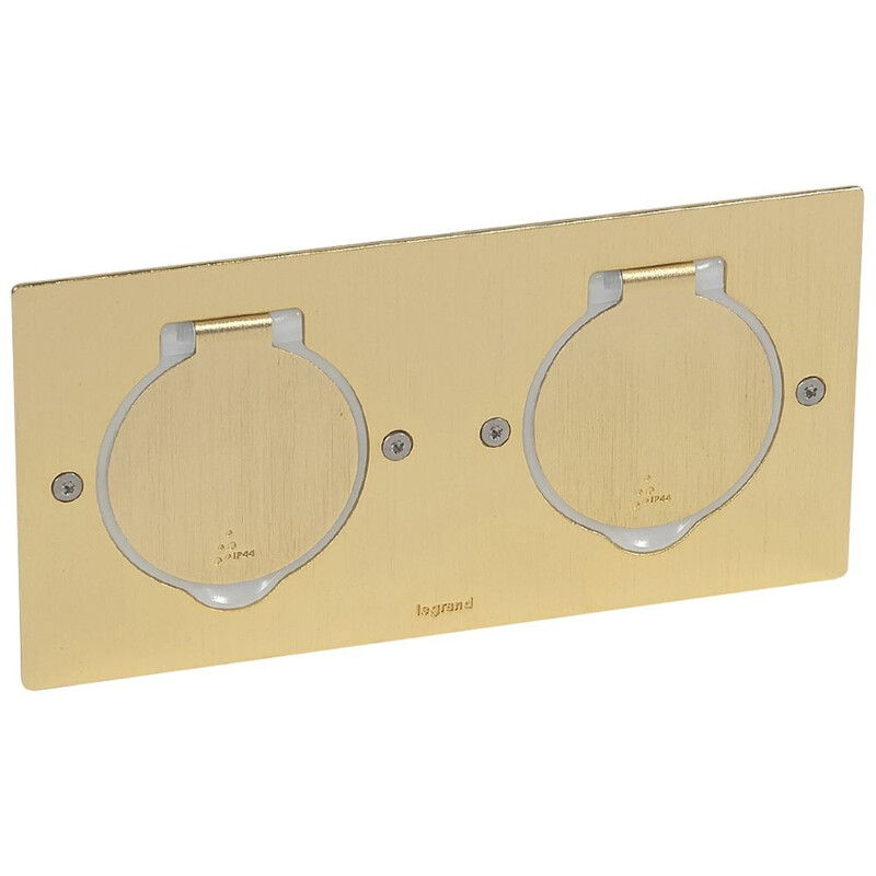 legrand Insats för golvdosa legrand dble rd. bronze floor socket