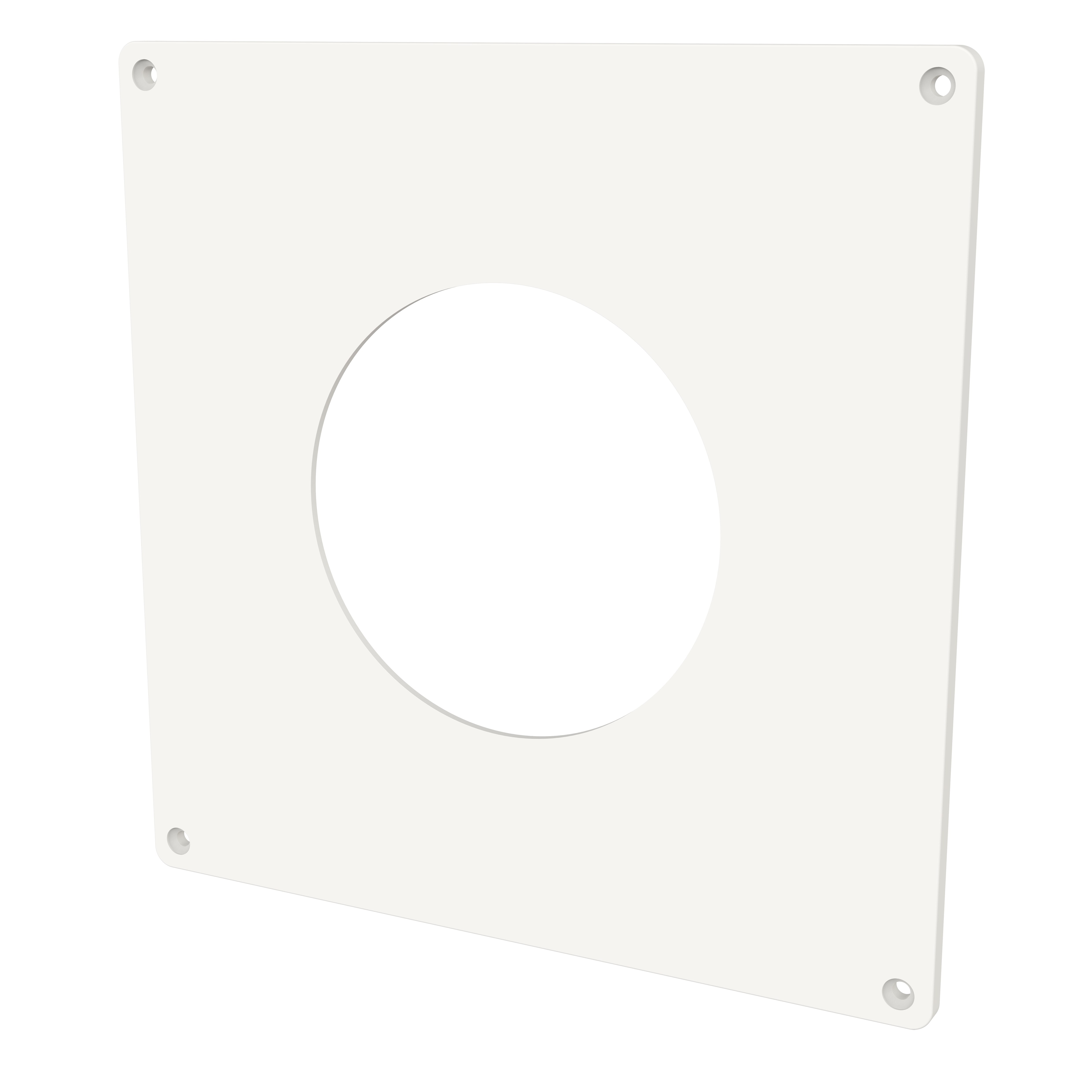 Dekkplate 200x200 mm hvit