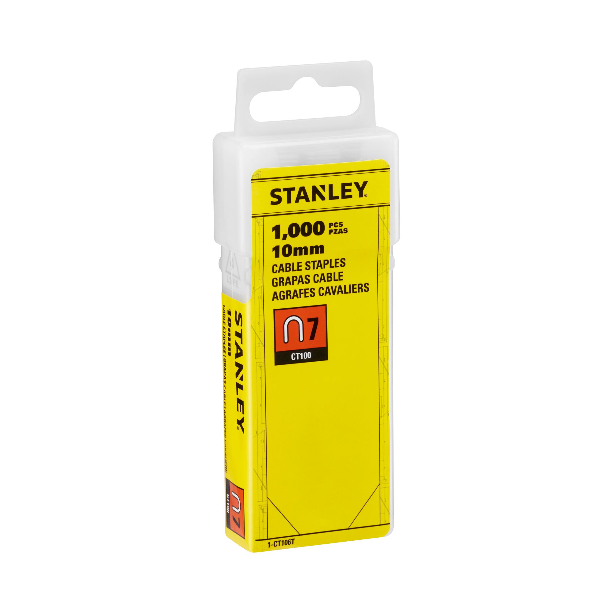 stanley Kaapelisinkilä stanley 10mm 1000kpl tyyppi 7ct100