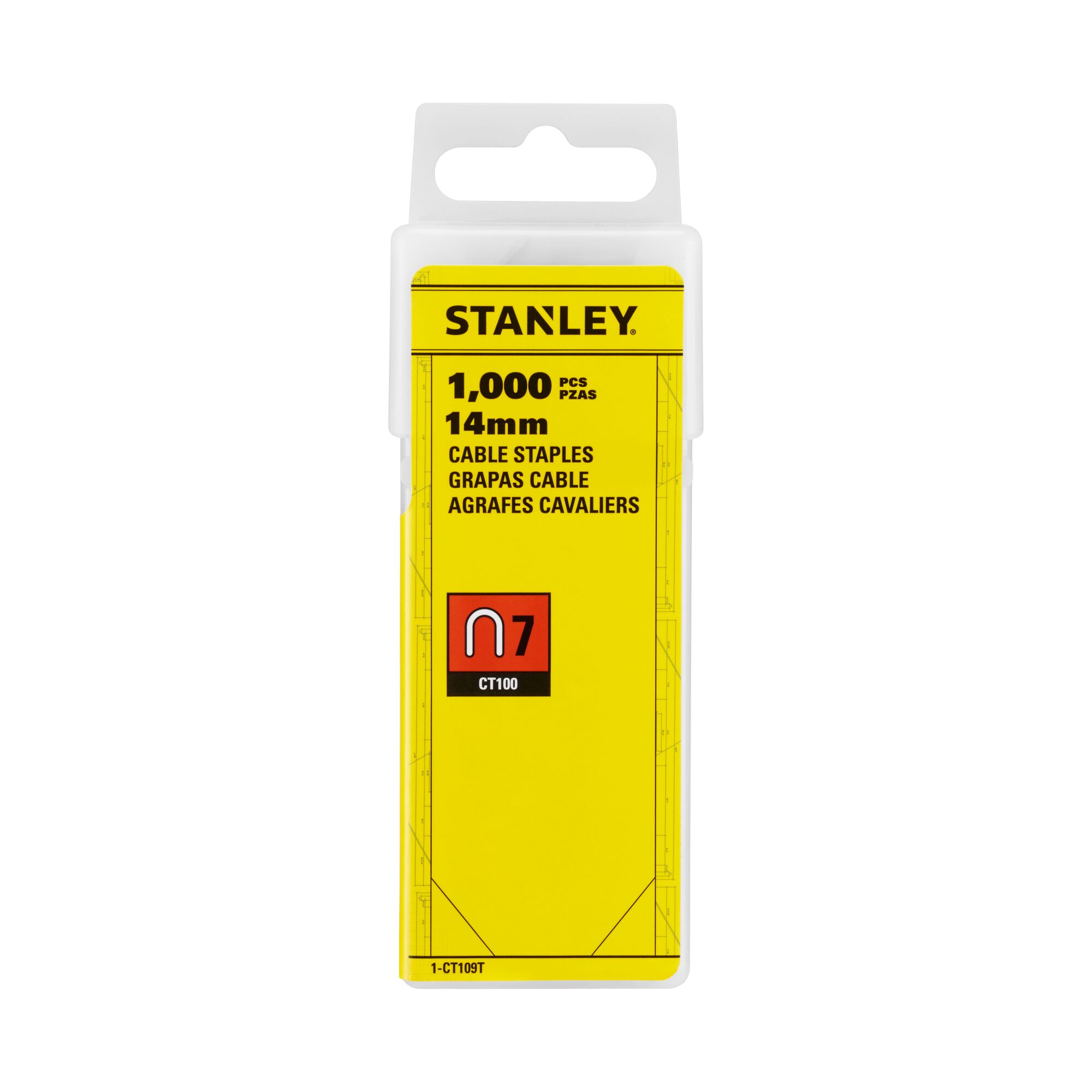 stanley Kaapelisinkilä stanley 14mm 1000kpl tyyppi 7ct100