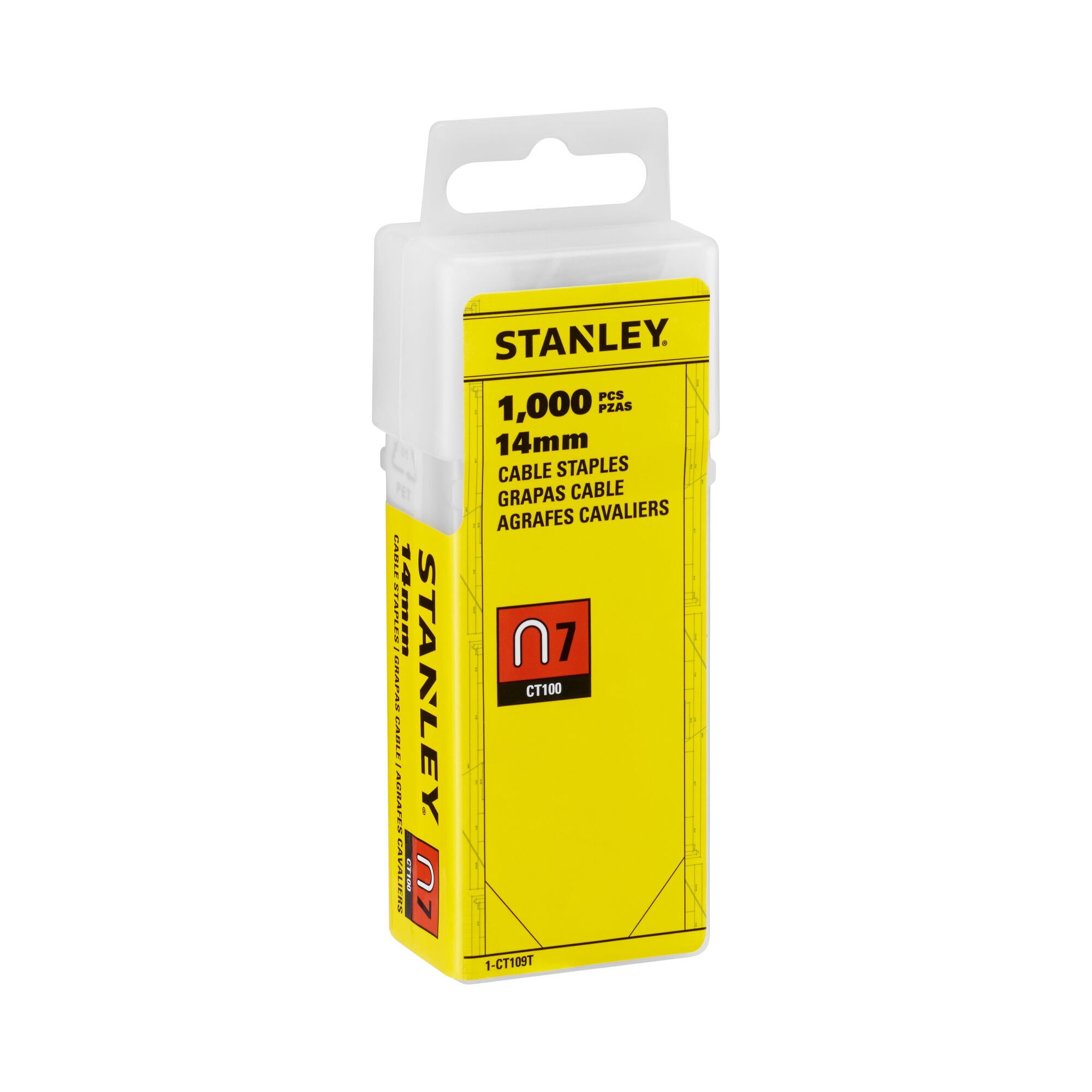 stanley Kaapelisinkilä stanley 14mm 1000kpl tyyppi 7ct100