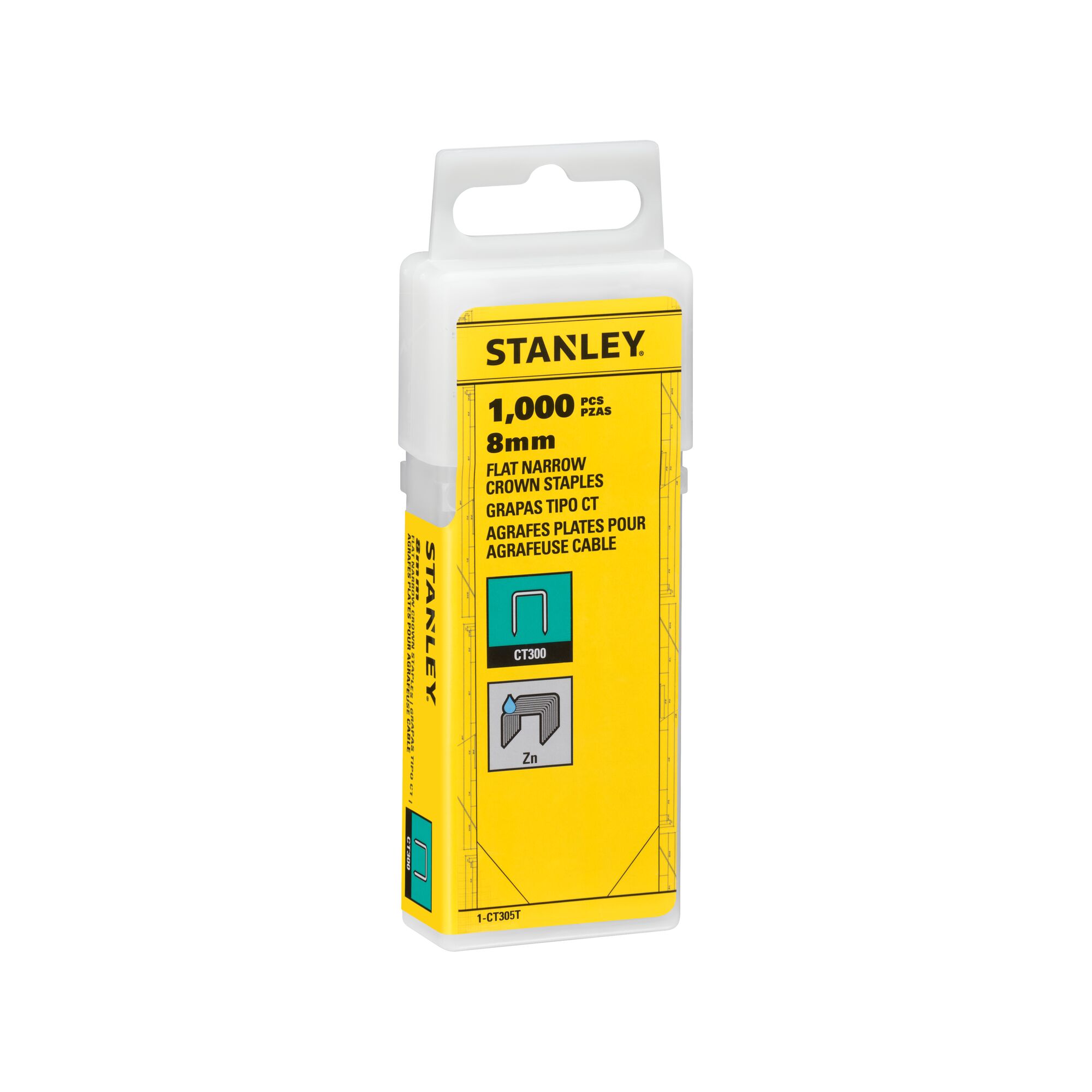 stanley Sinkilä stanley 8mm 1000kpl tyyppi ct