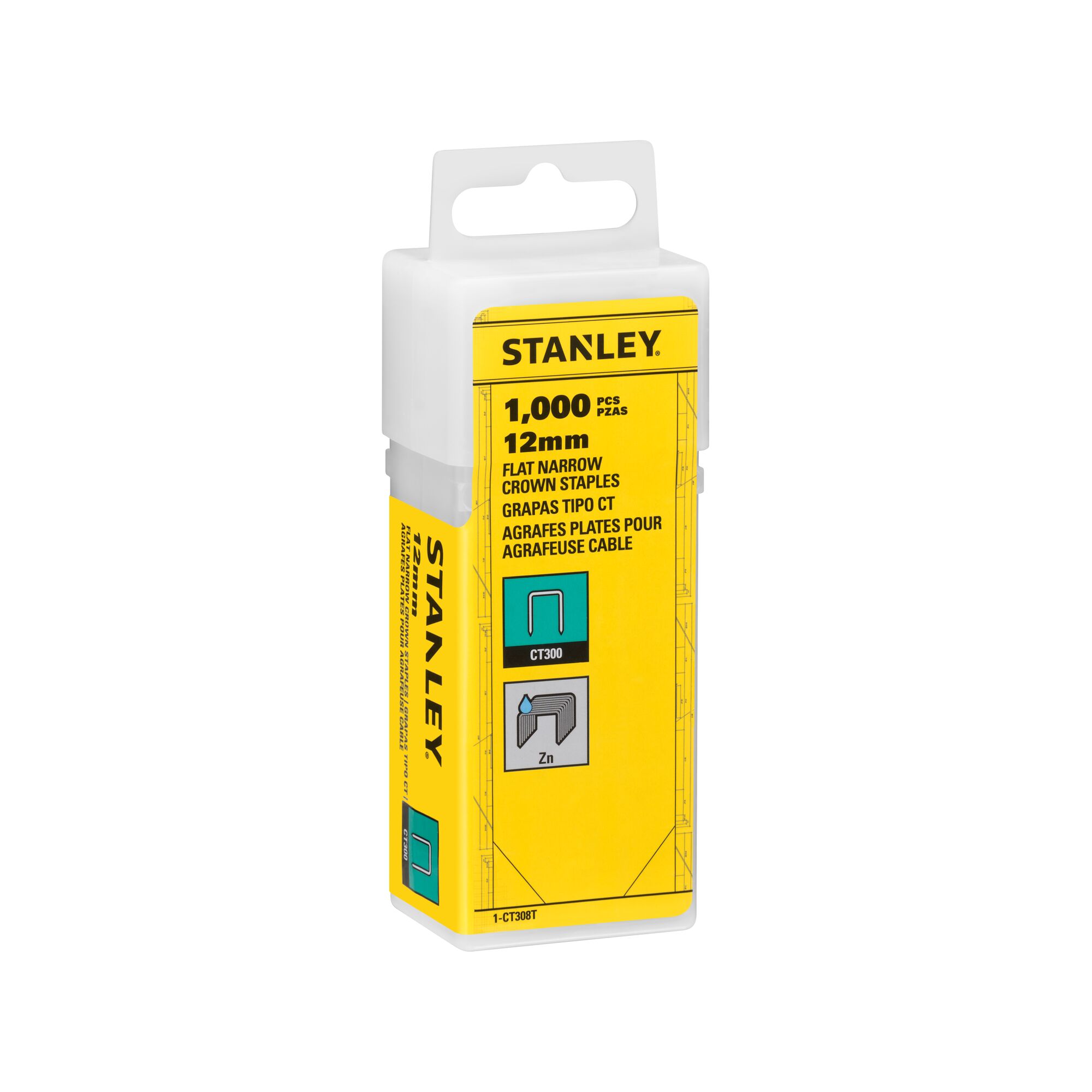 stanley Sinkilä stanley 12mm 1000kpl tyyppi ct