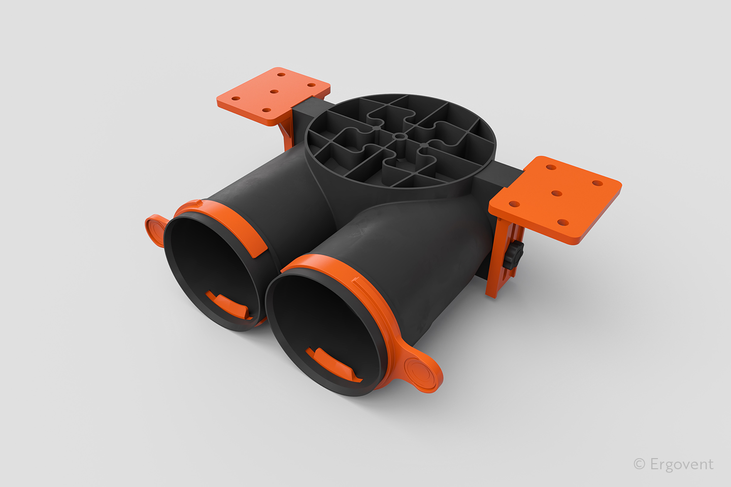 ergovent Liitäntälaatikko ergovent aero-pro 2x75mm