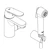 grohe Pesuallashana grohe 23950000 es cosmo bide, pkv