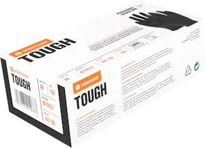 workhand Engangshanske sort str 7 tough nitril 100106-s