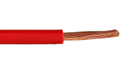 RK (H07V-K) 6,00MM² Rød SNELLE 100M