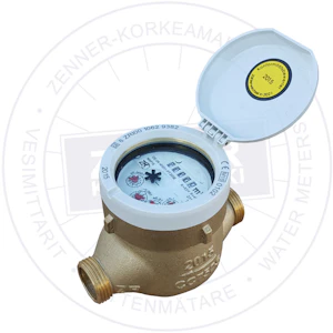 zenner-korkeamäki Cold water meter zenner dn20/130 mnk-n q3=2,5 m3/h 10l
