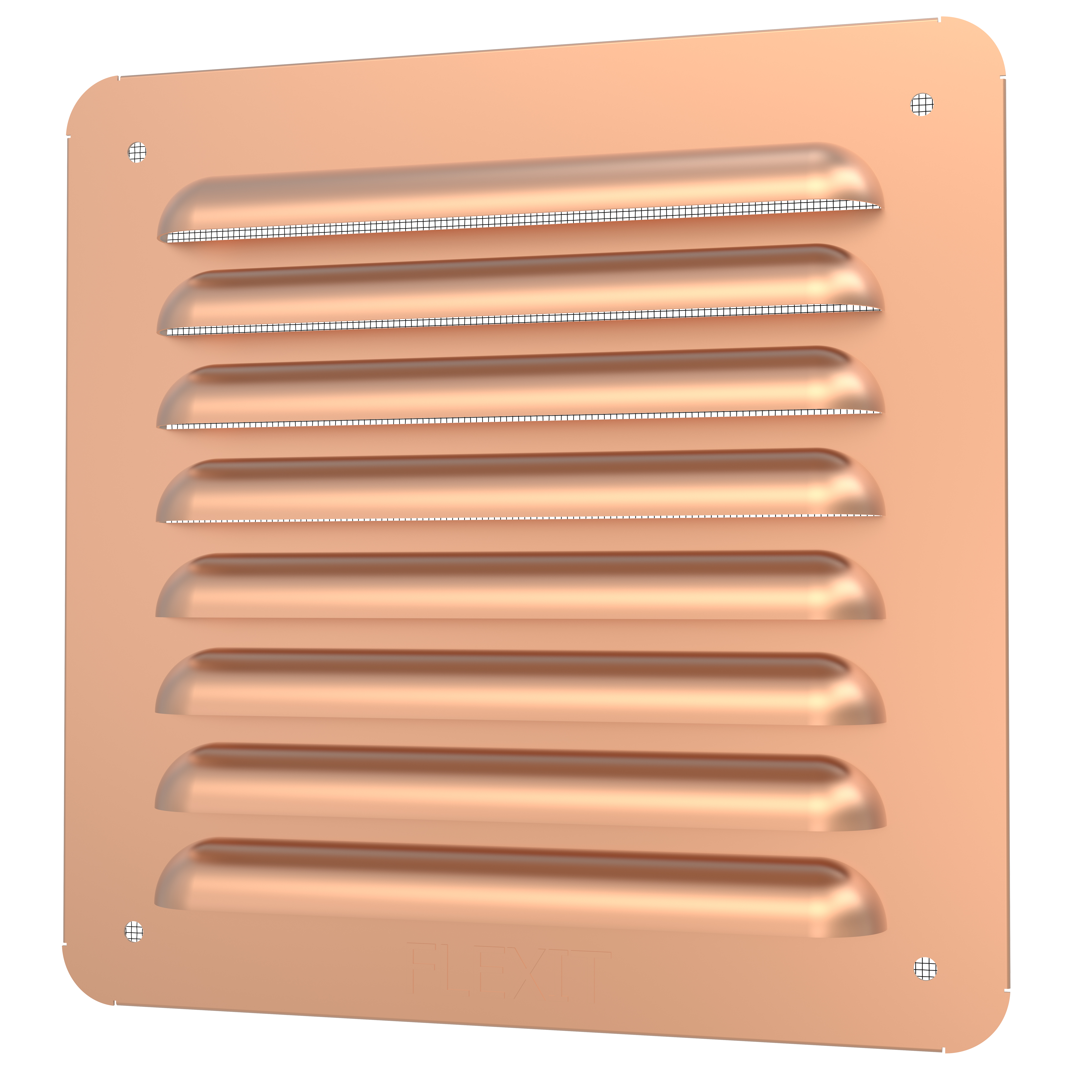Sjalusirist flat kobber 155x155mm