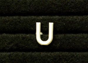 undefined Plastbokstav u 13mm vit