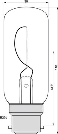 NAVI.LAMP 220V 65CD 85W P28S