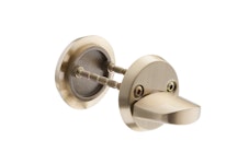 DOOR LEVER+ESCUTHEON ABLOY BRASS/BRUSHED 037+807